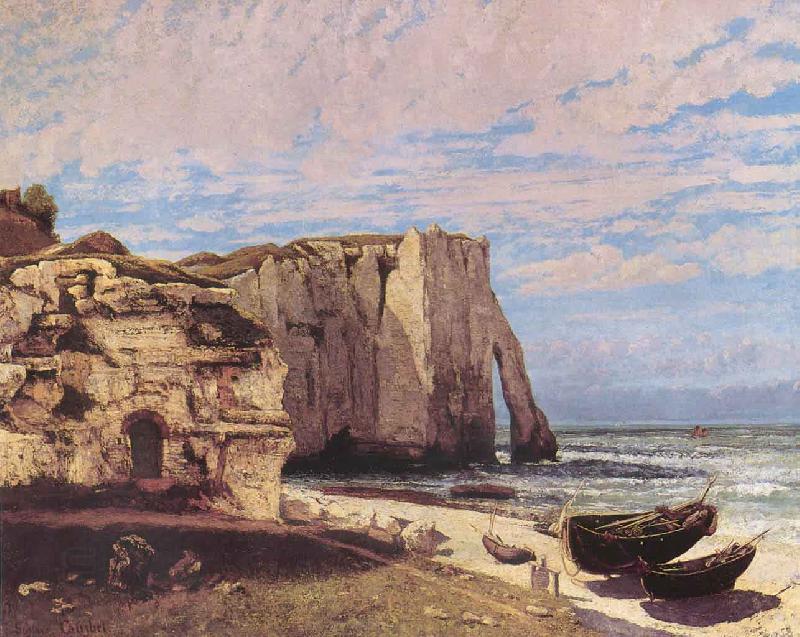 Gustave Courbet Cliffs at Etretat after the storm China oil painting art